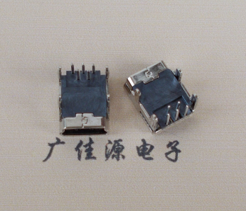 谢岗镇Mini usb 5p接口,迷你B型母座,四脚DIP插板,连接器