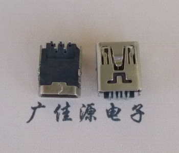 谢岗镇MINI USB前两脚插座 90度卧式 端子DIP针脚定义
