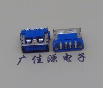 谢岗镇AF短体10.0接口 蓝色胶芯 直边4pin端子SMT