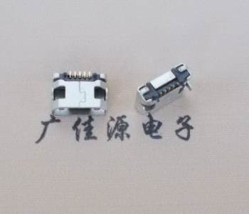 谢岗镇迈克小型 USB连接器 平口5p插座 有柱带焊盘