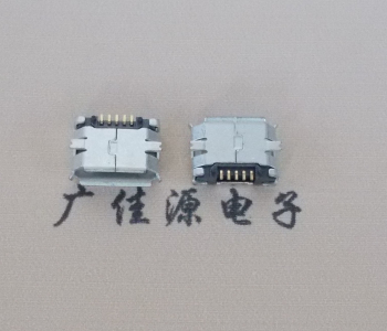 谢岗镇MICRO USB 5Pin母座 贴板封装接口 卷边镀雾锡