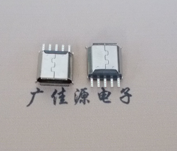 谢岗镇Micro USB接口 母座B型5p引脚焊线无后背