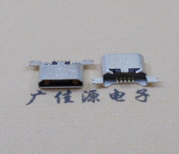 谢岗镇MK USB B Type 沉板0.9母座后两脚SMT口不卷边