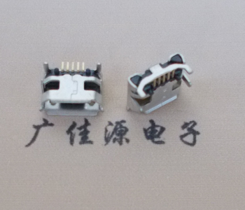 谢岗镇Micro USB母座牛角间距7.2x6.6mm加长端子定位柱