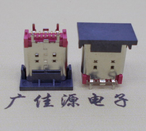 谢岗镇Type-C16P母座立式贴片接口高H=10.5mm