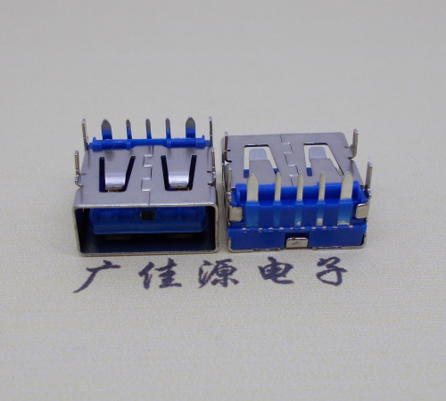 谢岗镇 USB5安大电流母座 OPPO蓝色胶芯,快速充电接口