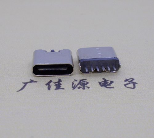 谢岗镇立式插板Type-C6p母座接口H=6.9mm