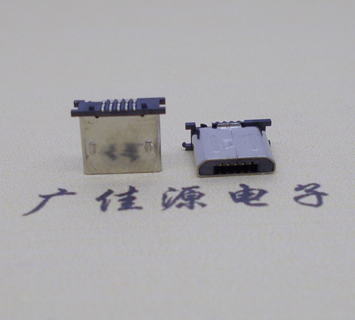 谢岗镇MICRO USB 5P公头短体5.6mm立贴带柱无卡勾