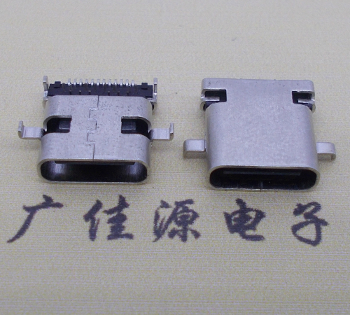 谢岗镇卧式type-c24p母座沉板1.1mm前插后贴连接器