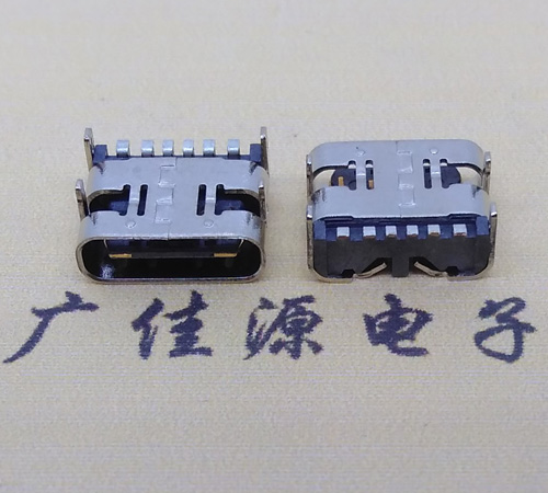 谢岗镇卧式四脚插type-c6p母座接口