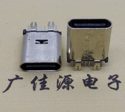 谢岗镇直立式type-c14p母座接口 usb type-c连接器
