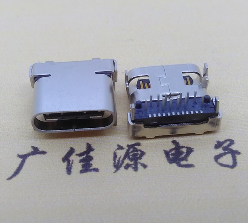 谢岗镇板上型type-c24p接口type-c母座前插后贴