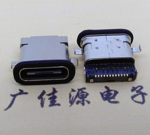 谢岗镇 卧式type-c16p母座前插后贴 type-c接口 type-c连接器