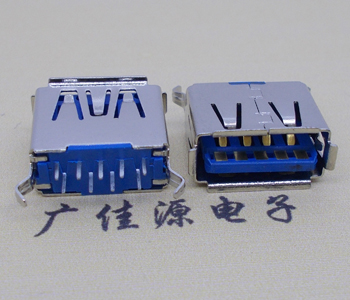 谢岗镇USB3.0连接器接口.弯脚180度插座11.5直插卷边