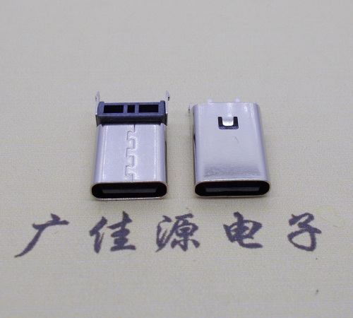 谢岗镇 立插type c2p母座铆合式180度两脚直插H=13.1、13.7、14.2、15.1mm