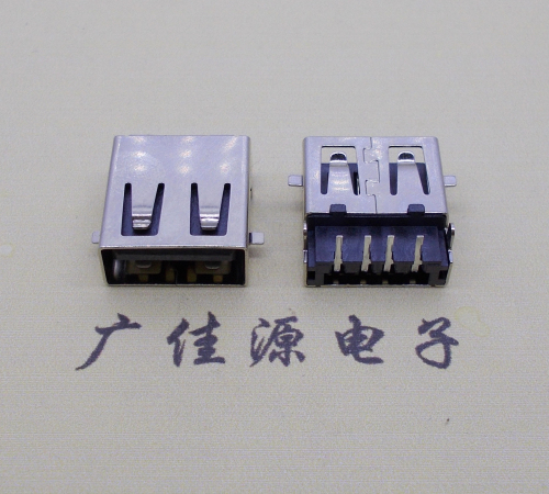 谢岗镇usb2.0 AF90°母座沉板1.9mm带弹片前贴后插
