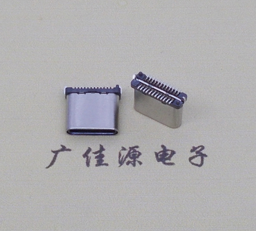 谢岗镇USB TYPE-C接口短体24P公头立式贴板高度H=8.0mm 高速数据传输快充电款