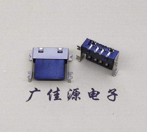 谢岗镇薄胶芯母座 USB2.0卧式贴板A母10.0短体尺寸