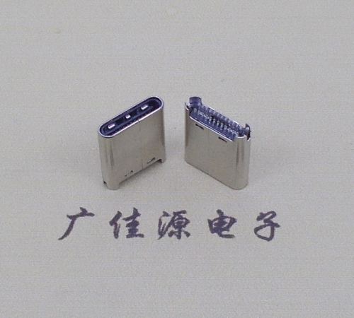 谢岗镇TYPE-C公头24P夹0.7mm厚度PCB板 外壳铆压和拉伸两种款式 可高数据传输和快速充电音频等功能